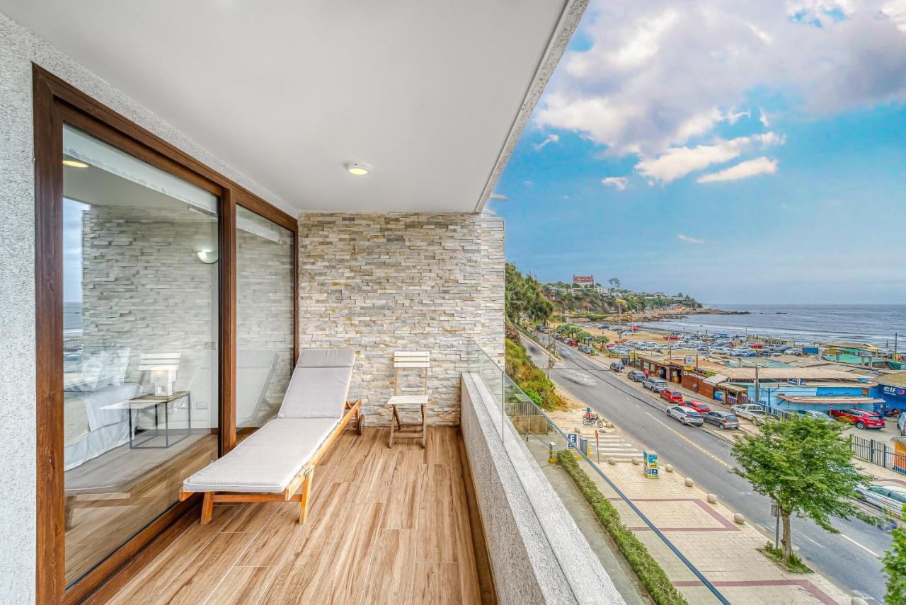 Concón Costamar Apartment 2D Con Vista Al Mar מראה חיצוני תמונה